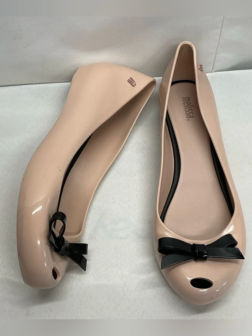 Melissa Ultragirl Bow III Ballet Flats Size 10Coquette Feminine Balletcore